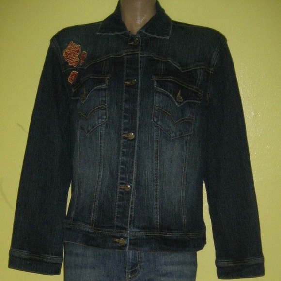 ROCAWEAR Denim 2-piece suit  Jacket and Crop Jeans PLUS SIZE 2X, 18 Y2K - Picture 11 of 17
